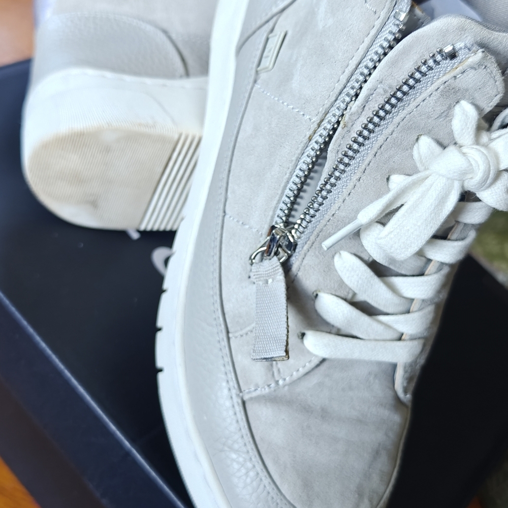Naturalizer Gray High-Top Sneakers with Zipper - Picture 7 of 11